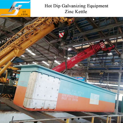 50mm/60mm Round Corner Zinc Pot kettle Hot Dip Galvanizing Furnace Supplier for Your Business