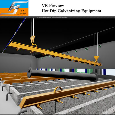 VR Preview خط إنتاج الغلفان الساخن مع تصميم مخصص لمشاريع مفتوحة